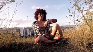 BBW public flashing pussy ass and huge boobs - 11 image