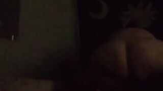 huge butt bbw wife riding bbc and gets deep creampie - 9 image