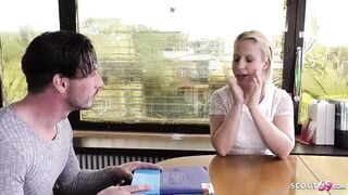 German Teacher Seduce Curvy Teen Jana Schwarz to Fuck at Home Lesson - 2 image