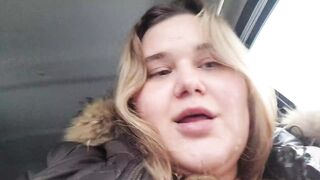 Outdoor Facial on a beautiful Face chubby Girl after a Blowjob - 15 image