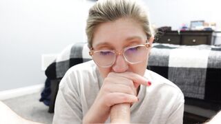 Shy Innocent Step Sister Gives Passionate Blowjob - 11 image