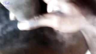Stroking Thick Ebony Amateur Hood Pussy Raw Hot Real Sex - 11 image