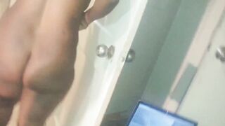 Stroking Thick Ebony Amateur Hood Pussy Raw Hot Real Sex - 15 image