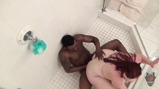 Thick Amerie BBW Banged By Stallion Rome Major In The Shower - 7 image