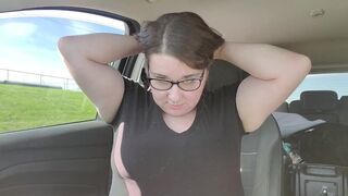 Changing shirts in the car. - 1 image