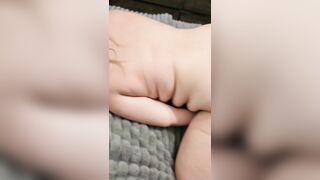 4K- Pregnant MILF fucks vibrator