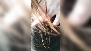 Teasing at a busy gas station! - 13 image