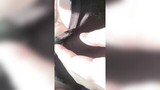 Teasing at a busy gas station! - 14 image