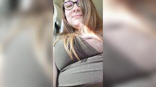 Teasing at a busy gas station! - 5 image