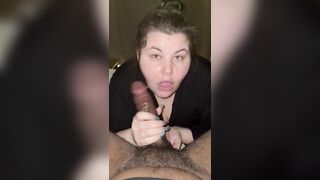 Winter baby sucks out a huge load *CUMSHOT* - 15 image