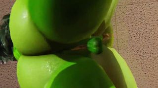 Futa - Fiona gets creampied by She Hulk (Shrek) - 12 image