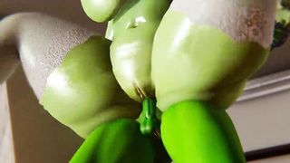 Futa - Fiona gets creampied by She Hulk (Shrek) - 14 image