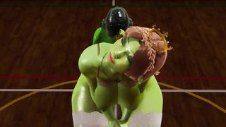 Futa - Fiona gets creampied by She Hulk (Shrek) - 3 image
