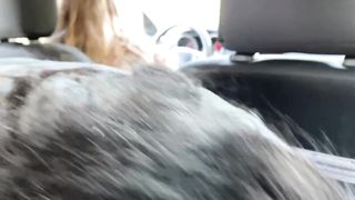 Babygirl Black BBW Sucks Daddy's Cock while Wife Drives, Shows Big Tits - 6 image