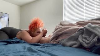 Lightskinned BBW gives Sloppy Blowjob in the Morning - 7 image