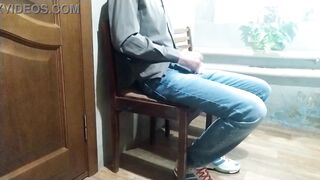 Hot milf in pantyhose milking my cock in public - 9 image