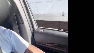 Liyah Bunni Gets Caught Giving Head On The HighWay By Mexican Truck Drivers - 6 image