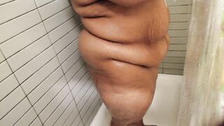 sexy black bbw takes a shower - 15 image