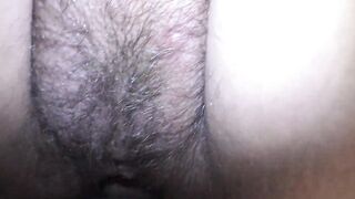 Horny wife with a hairy pussy allows her cuckold hubby gets sloppy seconds sex and creampie her too! -Milky Mari - 14 image