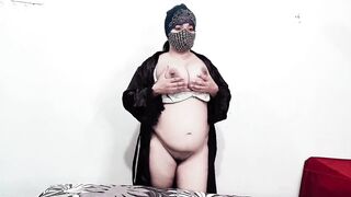 Arabic Big Tits Women Fucking Pussy with a Dildo - 5 image