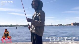 Ebony BBW WhoreFucks Fisherman