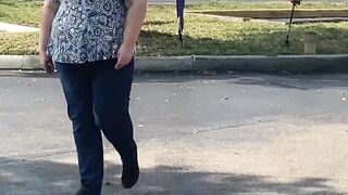 SSBBW Big Ass Milf Wife With Big Tits Caught Publicly In Car With Boobs Touching, Hot Guy Horny Sexy Blonde (Car Sex) - 2 image