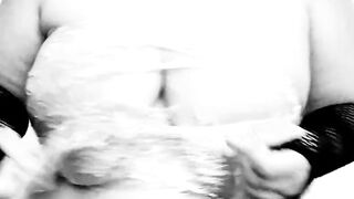 I dance with my big boobs wrapped in plastic wrap. LiaKahn spanish milf amateur curvy hot chubby submissive bitch slut - 6 image