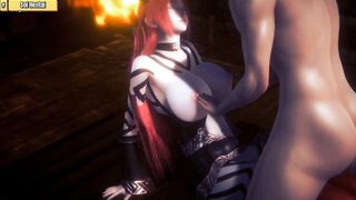 Hentai 3D (HS32) - Big boob fire dragon - 4 image