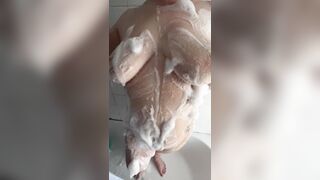 British Chubby wife gets soapy for you! - 15 image