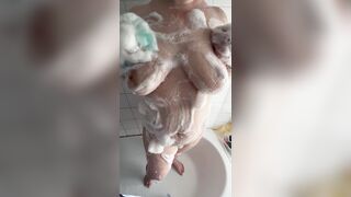 British Chubby wife gets soapy for you! - 9 image