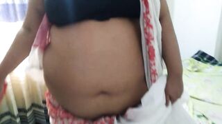 55y old Indian desi hot aunty in white saree sweeps house then a stranger comes and fucks her - Big Ass & Huge Boobs cum - 3 image