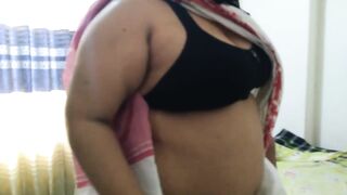 55y old Indian desi hot aunty in white saree sweeps house then a stranger comes and fucks her - Big Ass & Huge Boobs cum - 4 image