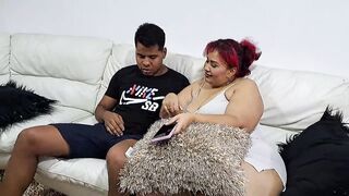 Stepson, before you go give me your dick. Part 1. I want to put it all in my mouth - 2 image