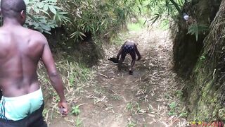 LETS GET SOME ROUGH STYLE HERE BEFORE GOING TO THE PARTY NEXT DOOR BBW AMATEUR BIG ASS Caught Fucking Chief In The Forest - 12 image