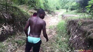 LETS GET SOME ROUGH STYLE HERE BEFORE GOING TO THE PARTY NEXT DOOR BBW AMATEUR BIG ASS Caught Fucking Chief In The Forest - 15 image