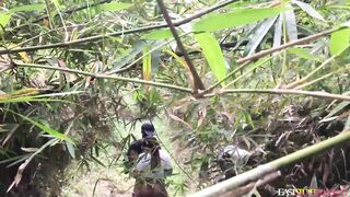 LETS GET SOME ROUGH STYLE HERE BEFORE GOING TO THE PARTY NEXT DOOR BBW AMATEUR BIG ASS Caught Fucking Chief In The Forest - 3 image