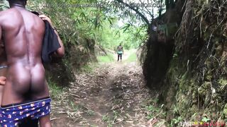 LETS GET SOME ROUGH STYLE HERE BEFORE GOING TO THE PARTY NEXT DOOR BBW AMATEUR BIG ASS Caught Fucking Chief In The Forest - 8 image