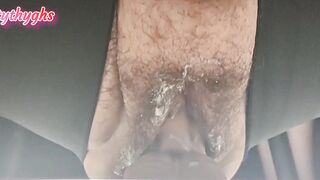 BBW Mistythyghs massages big Hairy cum filled CUNT with Big fat Cock - 5 image