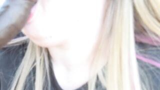 Super head from blonde bbw outside - 4 image