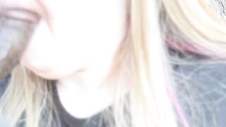 Super head from blonde bbw outside - 5 image