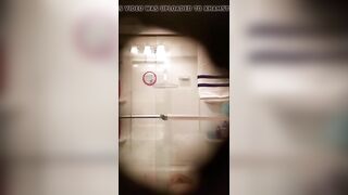 Christine Krug washing her pussy