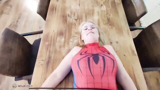 Spider-Maja caught in the web and get fucked hard! - 11 image