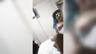 Mature Lady Wife Cuckold Riding Her Lover's Black Cock - 3 image