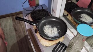 My sex slave eats my cum fried with butter - 11 image