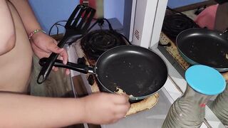 My sex slave eats my cum fried with butter - 13 image