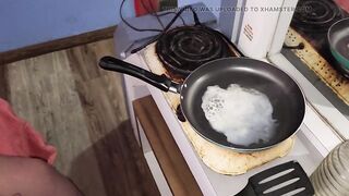 My sex slave eats my cum fried with butter - 9 image