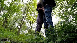 Sexy neighbor with a fat ass jerked me off in nature - 15 image