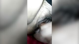 sexy hot bbw gets pleasure from her new sex toy a thick brown dildo that squirts cream out of her cute shaved pussy - 5 image