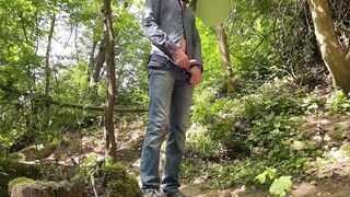 My fucking mother-in-law gives my dick a great handjob in nature - 4 image