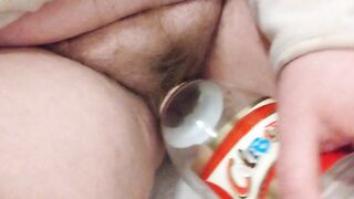 Masturbating with big bottle - 4 image
